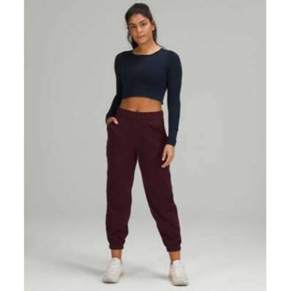 💥Lululemon Relaxed High Waist Joggers Size 8 Pockets Elastic Waist NWT B64